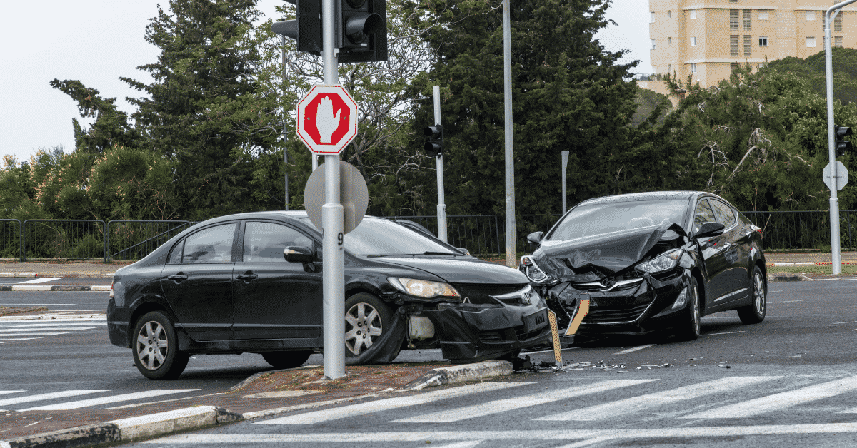 Not wearing a seatbelt while in an accident